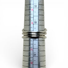 Modernist Sterling Sphere and Bar Ring Size 9 3/4