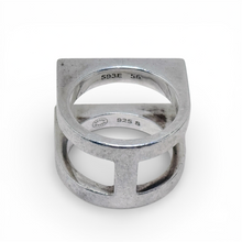 Georg Jensen Double Bar Modernist Ring Size 6 1/2