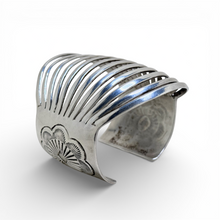 Huge Signed Wilbert Benally Navajo Modernist Cuff Bracelet