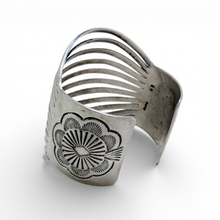 Huge Signed Wilbert Benally Navajo Modernist Cuff Bracelet