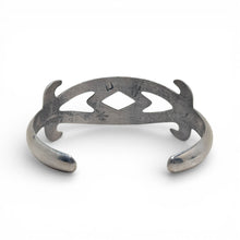 Vintage Signed Sandcast Cuff Bracelet Size 6