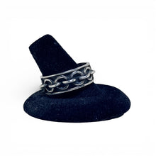 Vintage 1970s Taxco Chain Link Ring Size 12