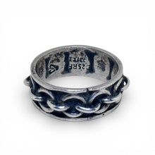 Vintage 1970s Taxco Chain Link Ring Size 12