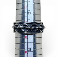 Vintage 1970s Taxco Chain Link Ring Size 12