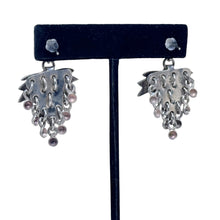 Taxco Sterling Silver Dangly Grape Earrings