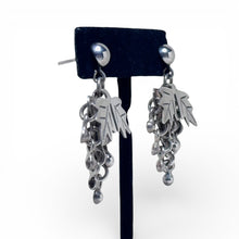 Taxco Sterling Silver Dangly Grape Earrings