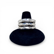 Hammered Banded Electroform Sterling Ring Size 9