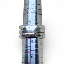 Hammered Banded Electroform Sterling Ring Size 9