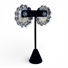 HUGE Taxco Flower Dome Earrings