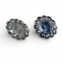 HUGE Taxco Flower Dome Earrings