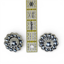 HUGE Taxco Flower Dome Earrings