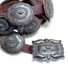 Vintage 1970s Sterling Concho Belt