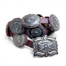 Vintage 1970s Sterling Concho Belt