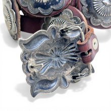 Vintage 1970s Sterling Concho Belt