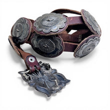 Vintage 1970s Sterling Concho Belt