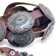 Vintage 1970s Sterling Concho Belt