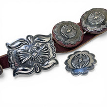 Vintage 1970s Sterling Concho Belt