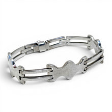 Taxco Sterling Abstract Chain Bracelet