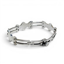 Taxco Sterling Abstract Chain Bracelet