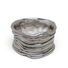 Huge Sterling Electroform Abstract Bangle