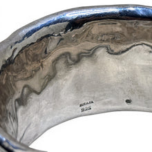 Huge Sterling Electroform Abstract Bangle