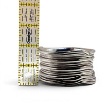 Huge Sterling Electroform Abstract Bangle
