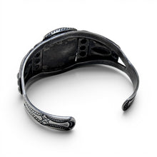 1960s Navajo Sterling Cuff with Petrified Wood