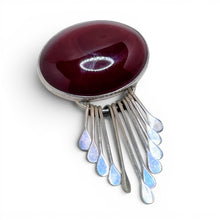Taxco Carnelian Brooch with Dangles