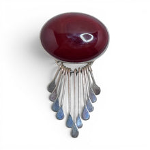 Taxco Carnelian Brooch with Dangles