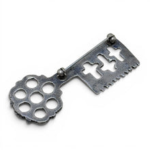 Sterling Skeleton Key Brooch