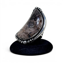 Pacific Crest Silver - Petrified Palm Room Sterling Ring Size 6 3/4
