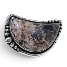Pacific Crest Silver - Petrified Palm Room Sterling Ring Size 6 3/4