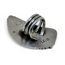 Pacific Crest Silver - Petrified Palm Room Sterling Ring Size 6 3/4