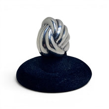 Large Chunky Abstract Sterling Ring Size 6 3/4