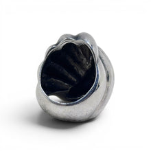Large Chunky Abstract Sterling Ring Size 6 3/4