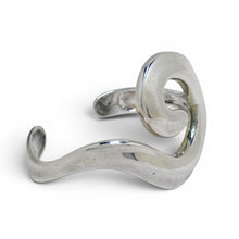 Vintage 1990s Sterling Robert Lee Morris Swirl Cuff
