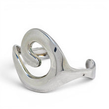 Vintage 1990s Sterling Robert Lee Morris Swirl Cuff