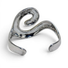 Vintage 1990s Sterling Robert Lee Morris Swirl Cuff