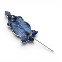 Sterling Amber Brooch