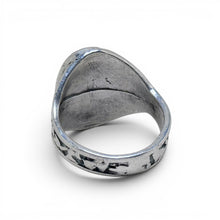 Vintage Sterling Onyx Ring Size 12