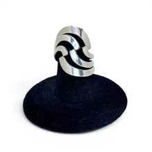 Modernist Sterling Wrap Ring Size 6 1/2