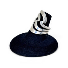 Modernist Sterling Wrap Ring Size 6 1/2