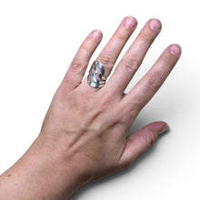 Modernist Sterling Wrap Ring Size 6 1/2
