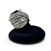 Vintage Sterling Sculptural Wrap Ring Size 6