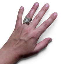Vintage Sterling Sculptural Wrap Ring Size 6