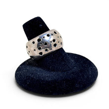 Sterling Brutalist Cut Out Ring Size 7 1/4