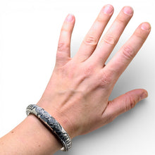 Sterling Bali Stamped Cuff Bracelet