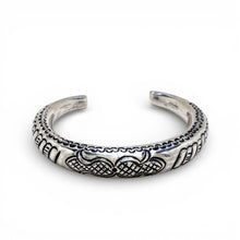 Sterling Bali Stamped Cuff Bracelet