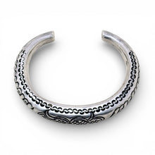 Sterling Bali Stamped Cuff Bracelet
