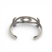 Vintage Signed Sandcast Cuff Bracelet Size 6